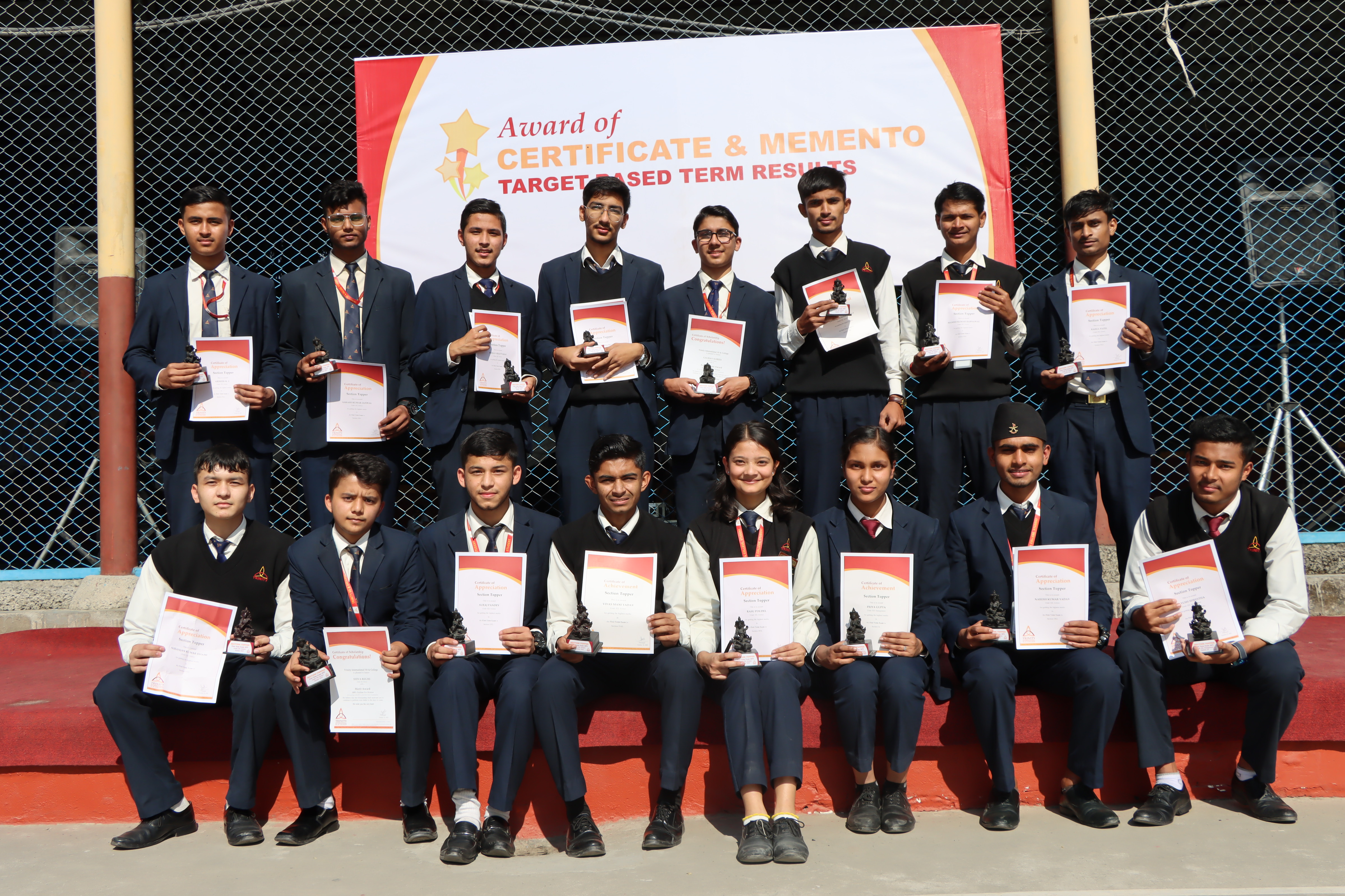 Award of Certificate and Memento-Target-Based Term Results 2022