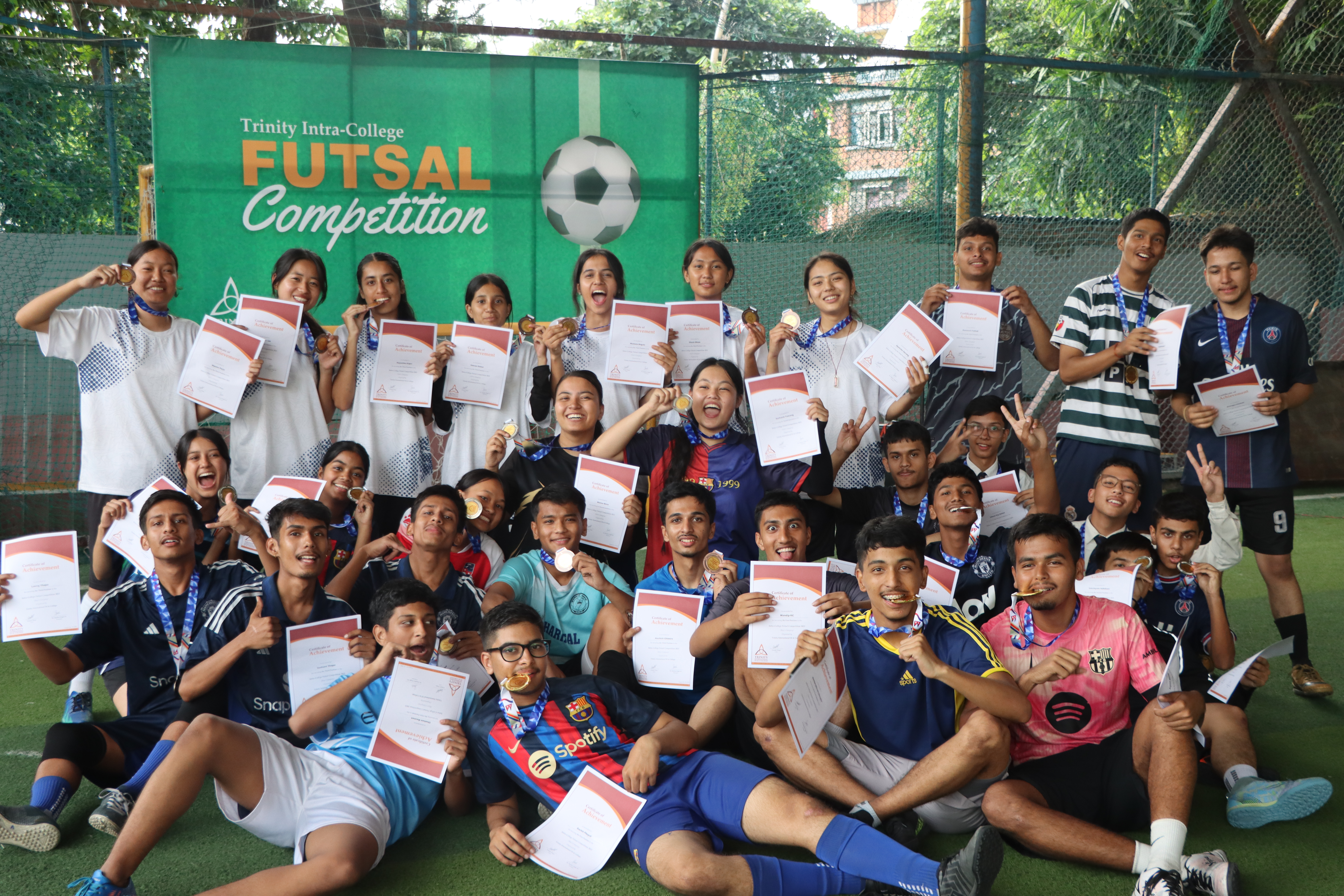 Intra-College Futsal Competition 2025 Winners