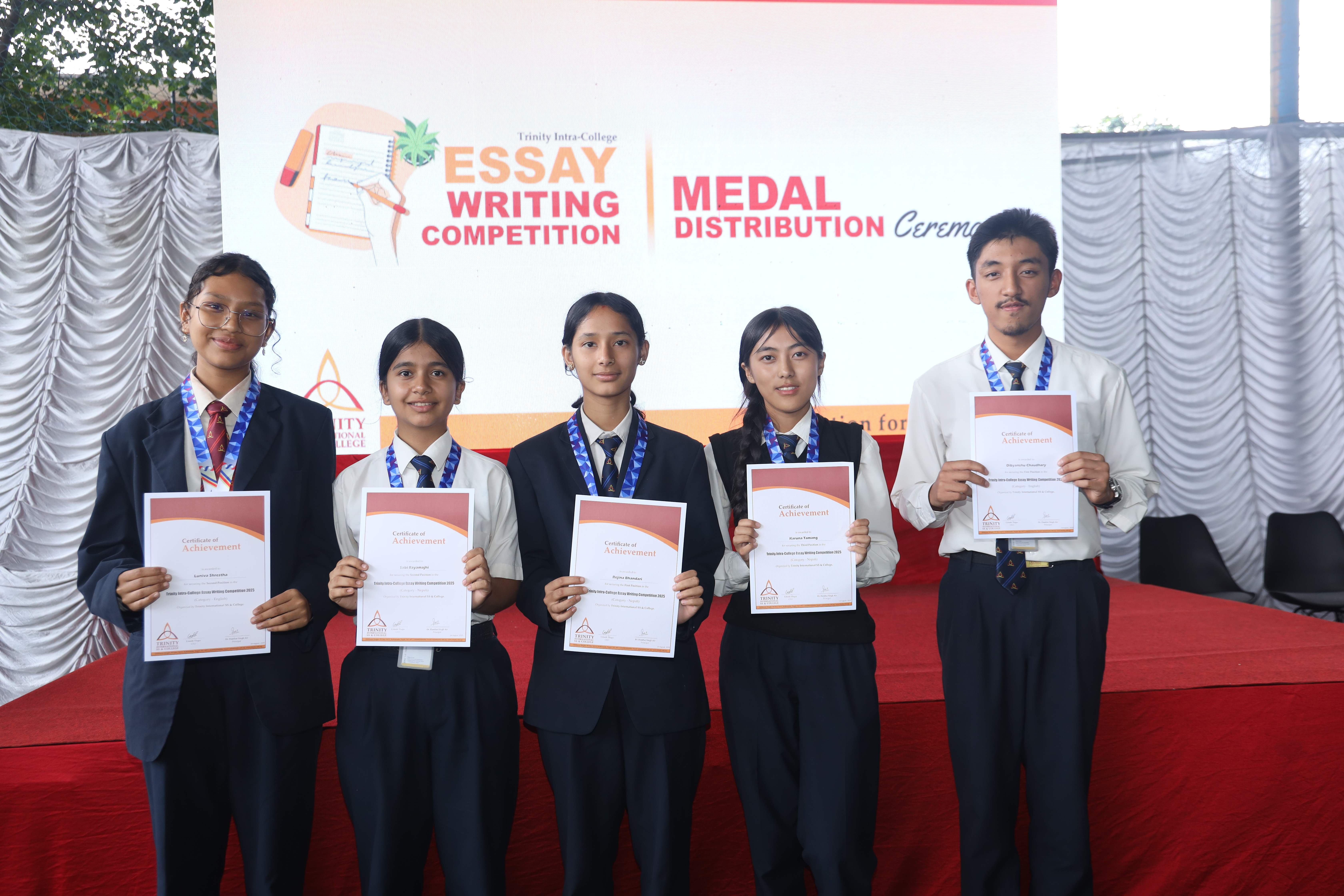 Intra-College Essay Writing Competition 2025 Winners